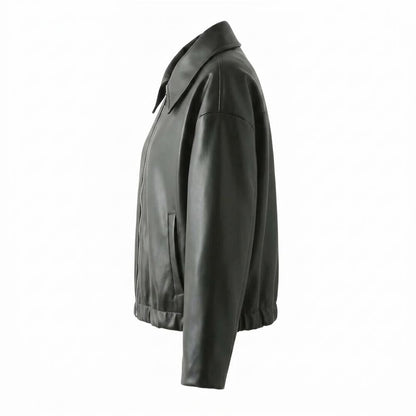 Mens Outlet House - Alnal | Faux Leather Zip-Up Jacket Unisex