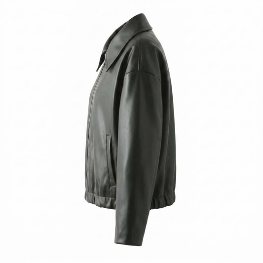 Mens Outlet House - Alnal | Faux Leather Zip-Up Jacket Unisex