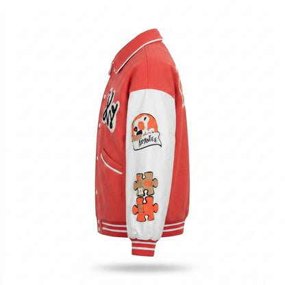 Mens Outlet House - Mamar | Embroidered Two-Tone Jacket Unisex