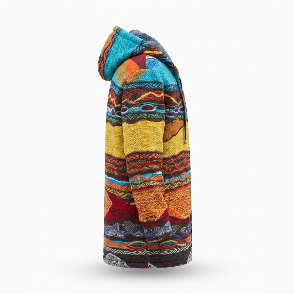 Mens Outlet House - Kesad | Fleece-Lined Hooded Knit Cardigan Men
