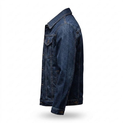 Mens Outlet House - Kigel | Slim-Fit Button-Front Denim Jacket Men