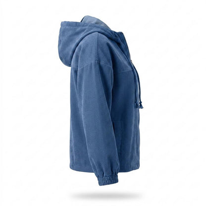 Mens Outlet House - Eobon | Corduroy Hooded Jacket Women