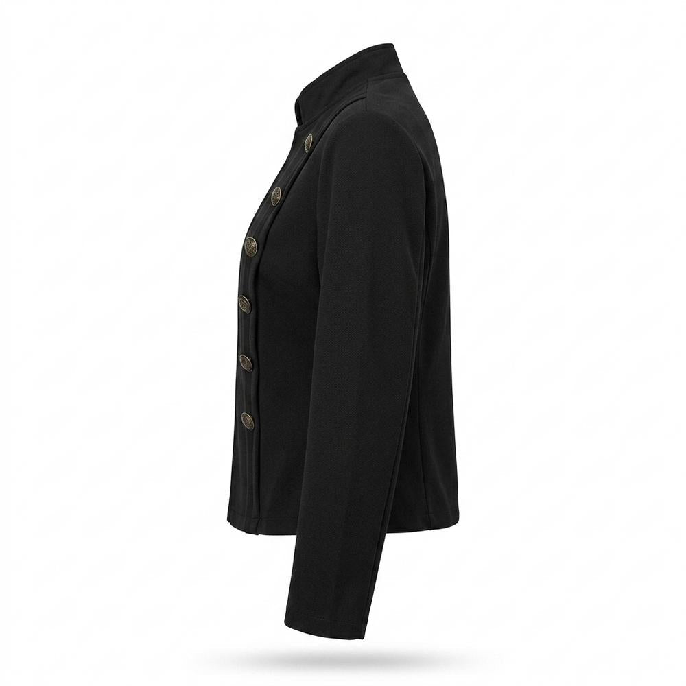 Mens Outlet House - Zator | Button-Front Stand-Collar Jacket Women