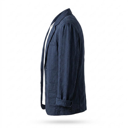 Mens Outlet House - Sebal | Linen Single-Breasted Blazer Men