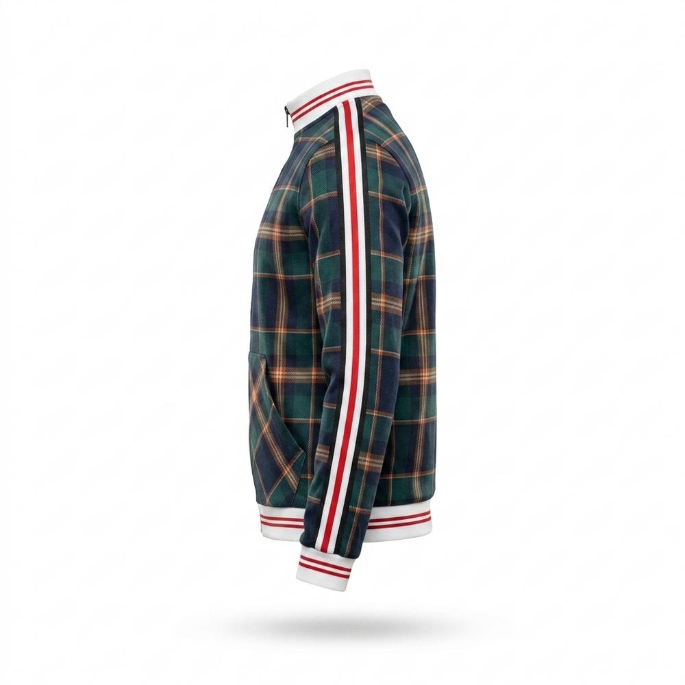 Mens Outlet House - Zaver | Plaid Zip-Up Jacket Unisex