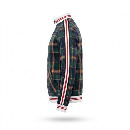 Mens Outlet House - Zaver | Plaid Zip-Up Jacket Unisex