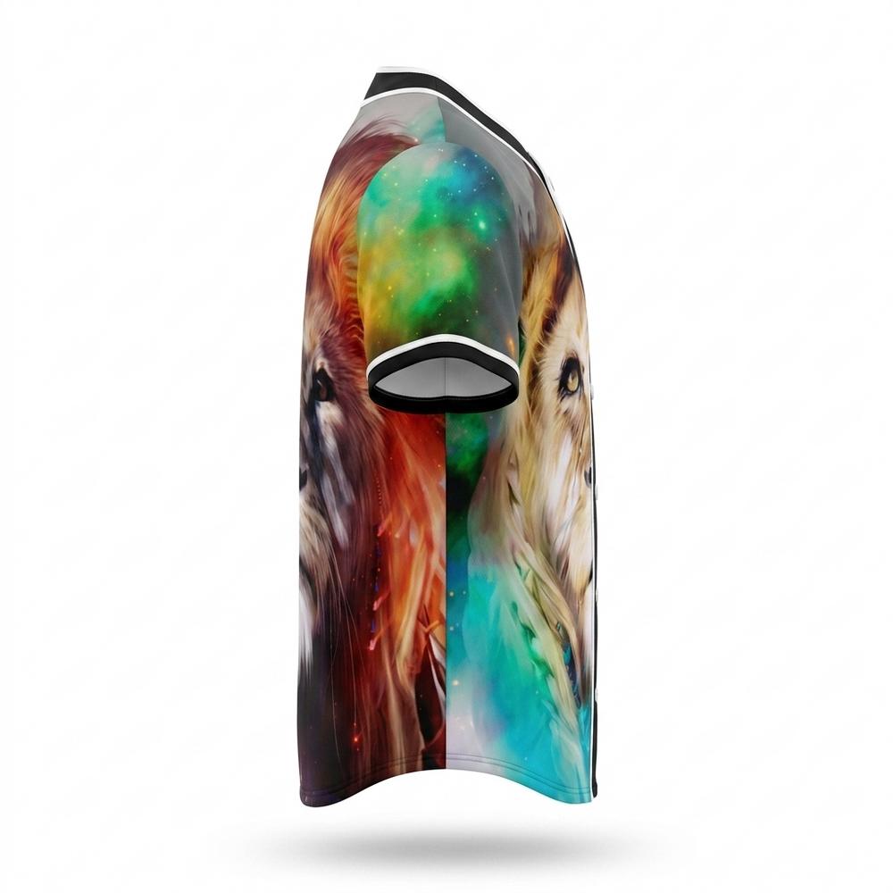 Mens Outlet House - Armin | Button-Front Graphic-Print Shirt Unisex