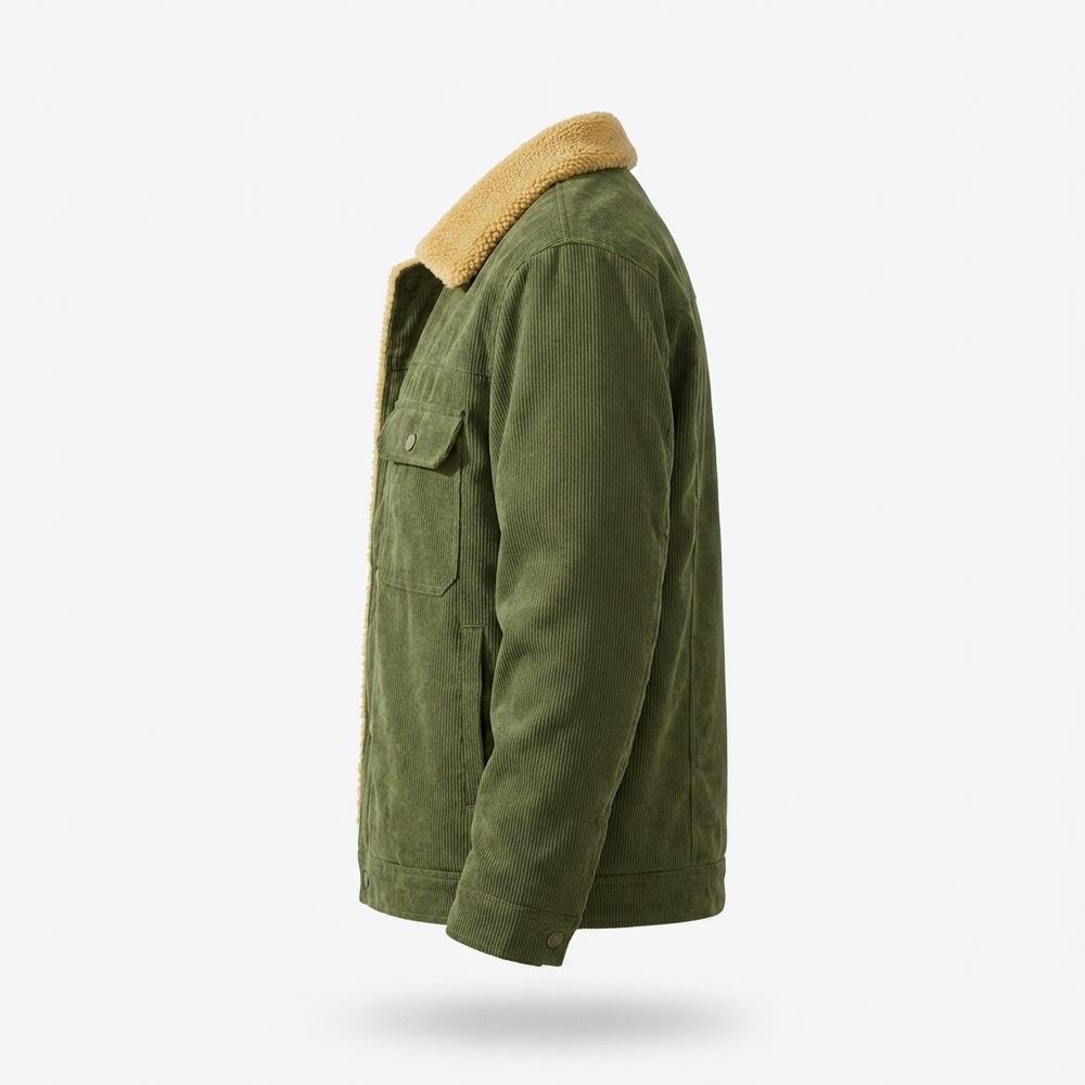 Mens Outlet House - Lesil | Corduroy Sherpa-Lined Jacket Men
