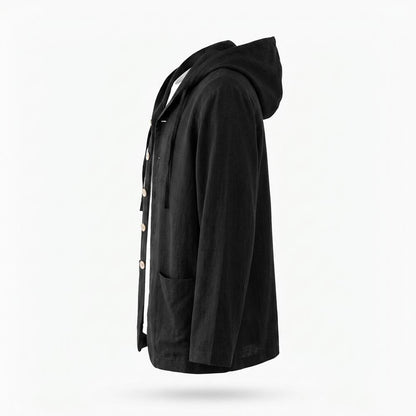 Mens Outlet House - Mibat | Linen Hooded Jacket Unisex