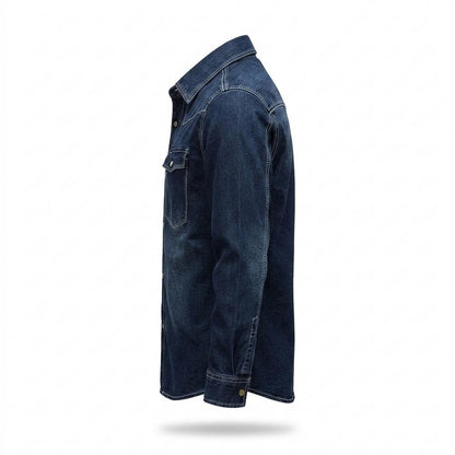 Mens Outlet House - Sesen | Denim Button-Down Shirt Men