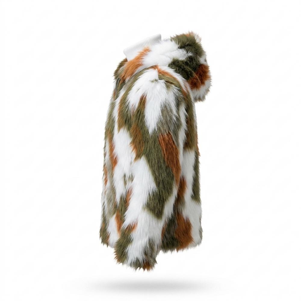 Mens Outlet House - Nirel | Faux Fur Hooded Jacket Men