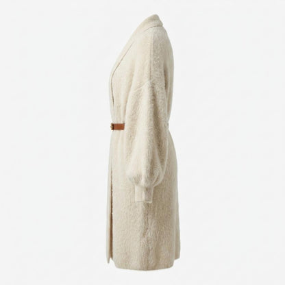 Mens Outlet House - Vinar | Fluffy Belted Knit Cardigan Women