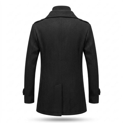 Mens Outlet House - Lutar | Wool-Blend Double-Collar Coat Men