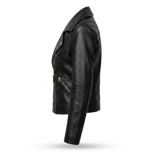 Mens Outlet House - Calan | Asymmetrical Tailored Leather Jacket Women