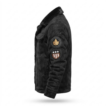 Mens Outlet House - Tisil | Sherpa-Lined Button-Front Jacket Men