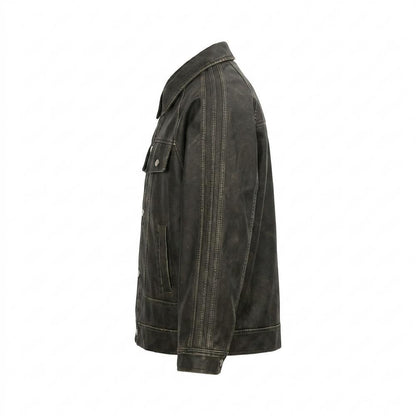 Mens Outlet House - Vosal | Washed Button-Front Jacket Unisex