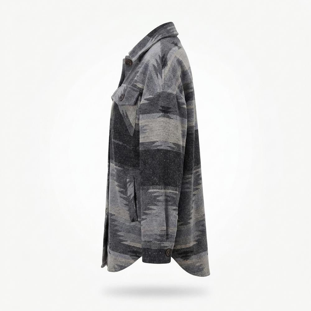 Mens Outlet House - Zamin | Patterned Button-Front Jacket Women