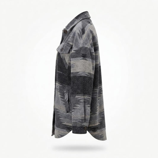 Mens Outlet House - Zamin | Patterned Button-Front Jacket Women