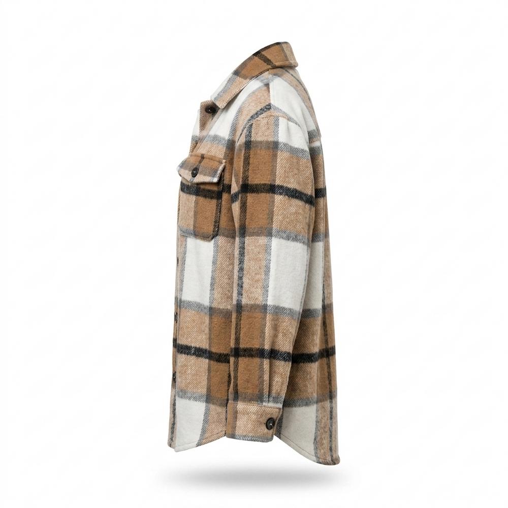 Mens Outlet House - Lanor | Plaid Button-Up Jacket Women