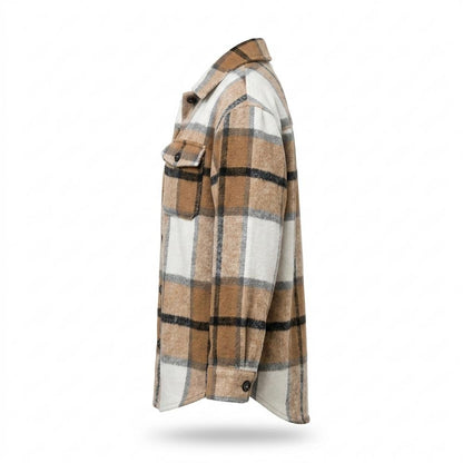 Mens Outlet House - Lanor | Plaid Button-Up Jacket Women