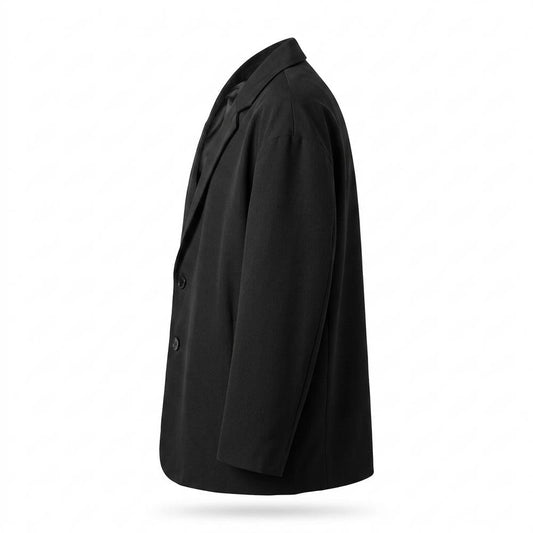 Mens Outlet House - Tisen | Single-Breasted Loose-Fit Blazer Men