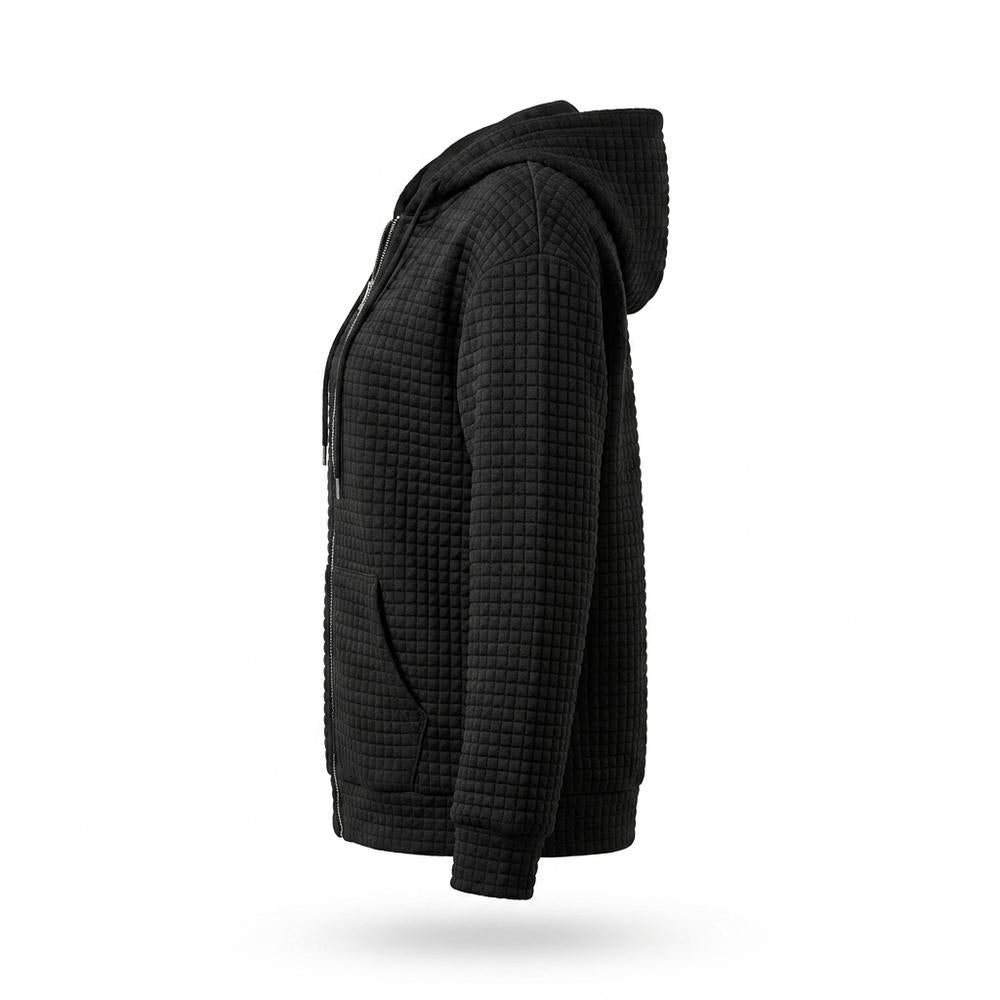 Mens Outlet House - Yomar | Quilted Zip-Up Hoodie Women