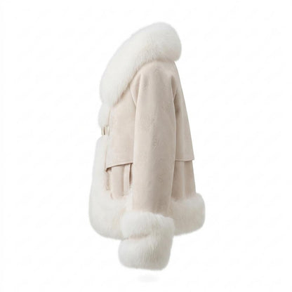 Mens Outlet House - Mator | Fur-Trimmed Patterned Jacket Women