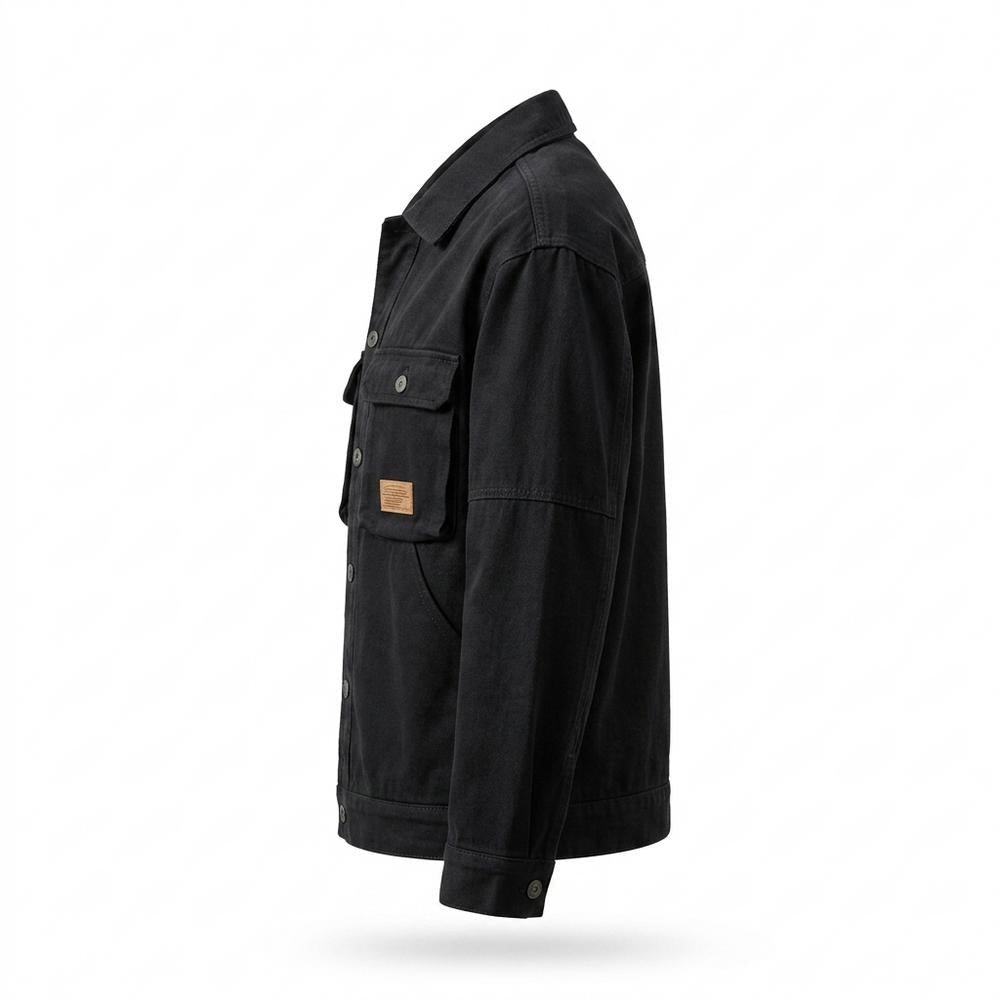 Mens Outlet House - Romor | Button-Front Utility Jacket Men