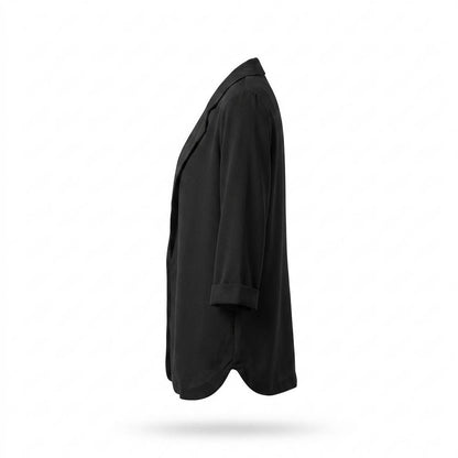Mens Outlet House - Alsil | Open-Front Rolled-Sleeve Blazer Women