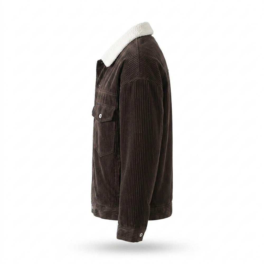 Mens Outlet House - River | Corduroy Sherpa-Lined Jacket Unisex
