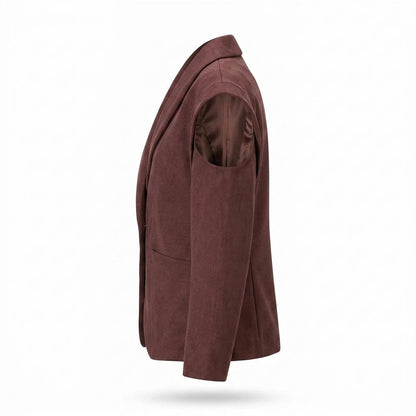 Mens Outlet House - Keven | Suede Shawl Collar Blazer Women