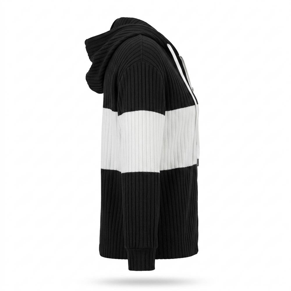 Mens Outlet House - Tibir | Rib-Knit Hooded Knit Cardigan Women