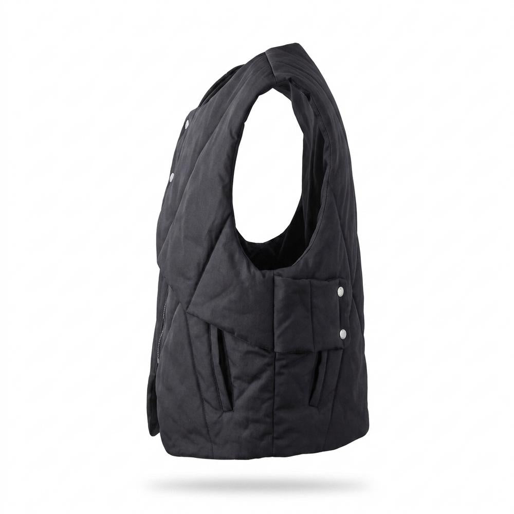 Mens Outlet House - Rifit | Quilted Asymmetrical Vest Unisex