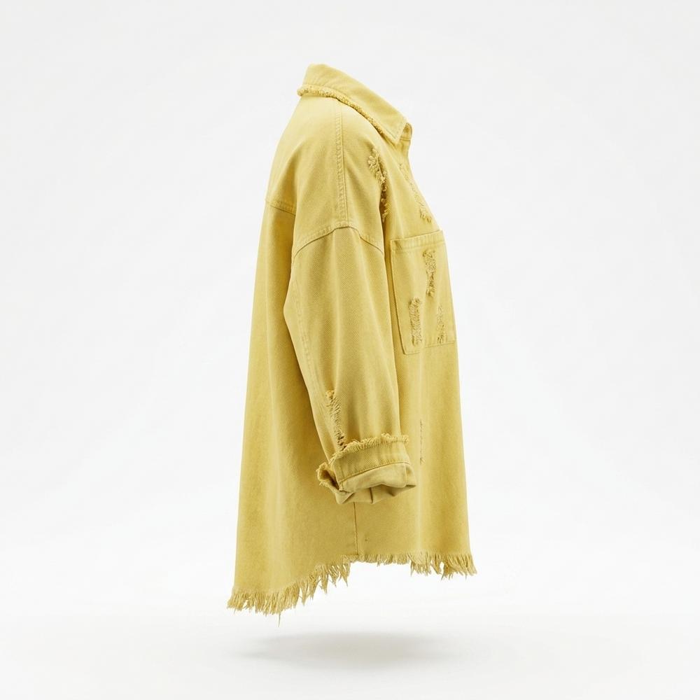 Mens Outlet House - Taven | Distressed Relaxed-Fit Jacket Women