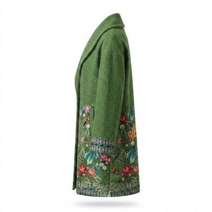 Mens Outlet House - Rolin | Floral Print Open-Front Coat Women
