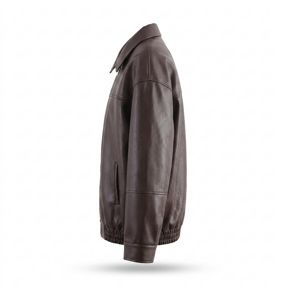 Mens Outlet House - Tirel | Faux Leather Zip-Up Jacket Unisex
