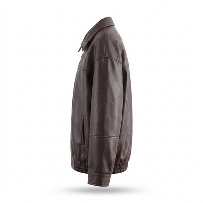 Mens Outlet House - Tirel | Faux Leather Zip-Up Jacket Unisex