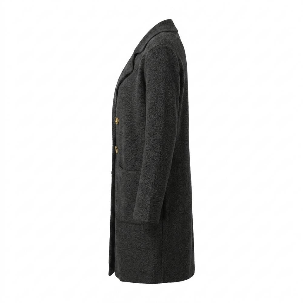 Mens Outlet House - Dolet | Textured Buttoned Coat Women