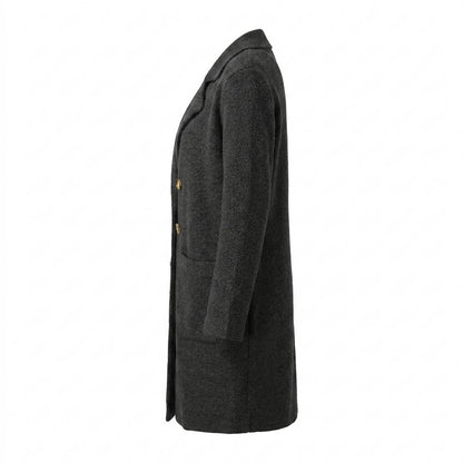 Mens Outlet House - Dolet | Textured Buttoned Coat Women