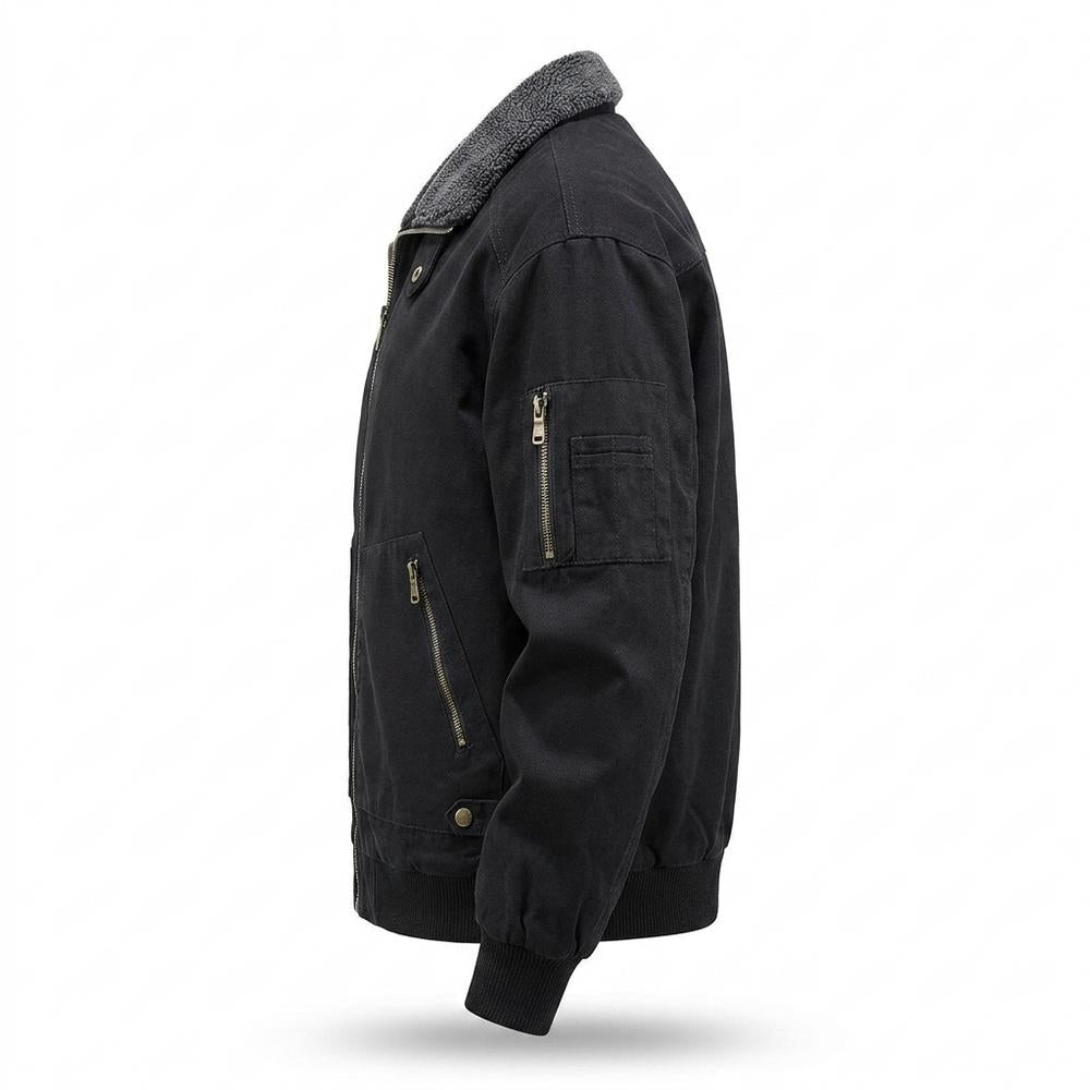 Mens Outlet House - Vasan | Fleece-Lined Shearling-Collar Jacket Men