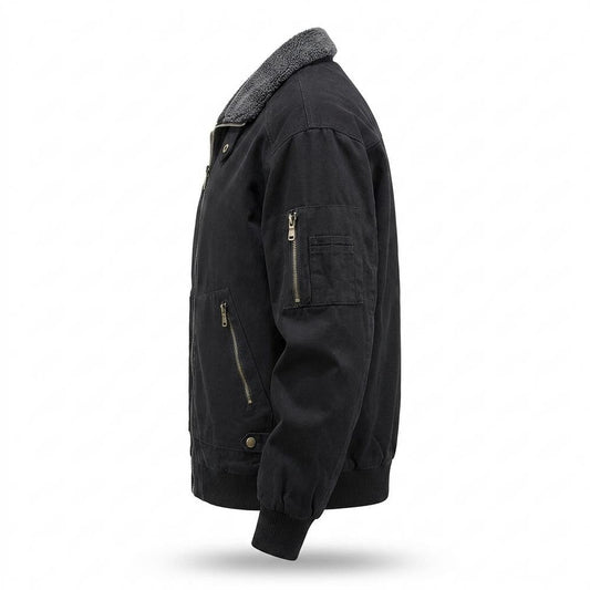 Mens Outlet House - Vasan | Fleece-Lined Shearling-Collar Jacket Men