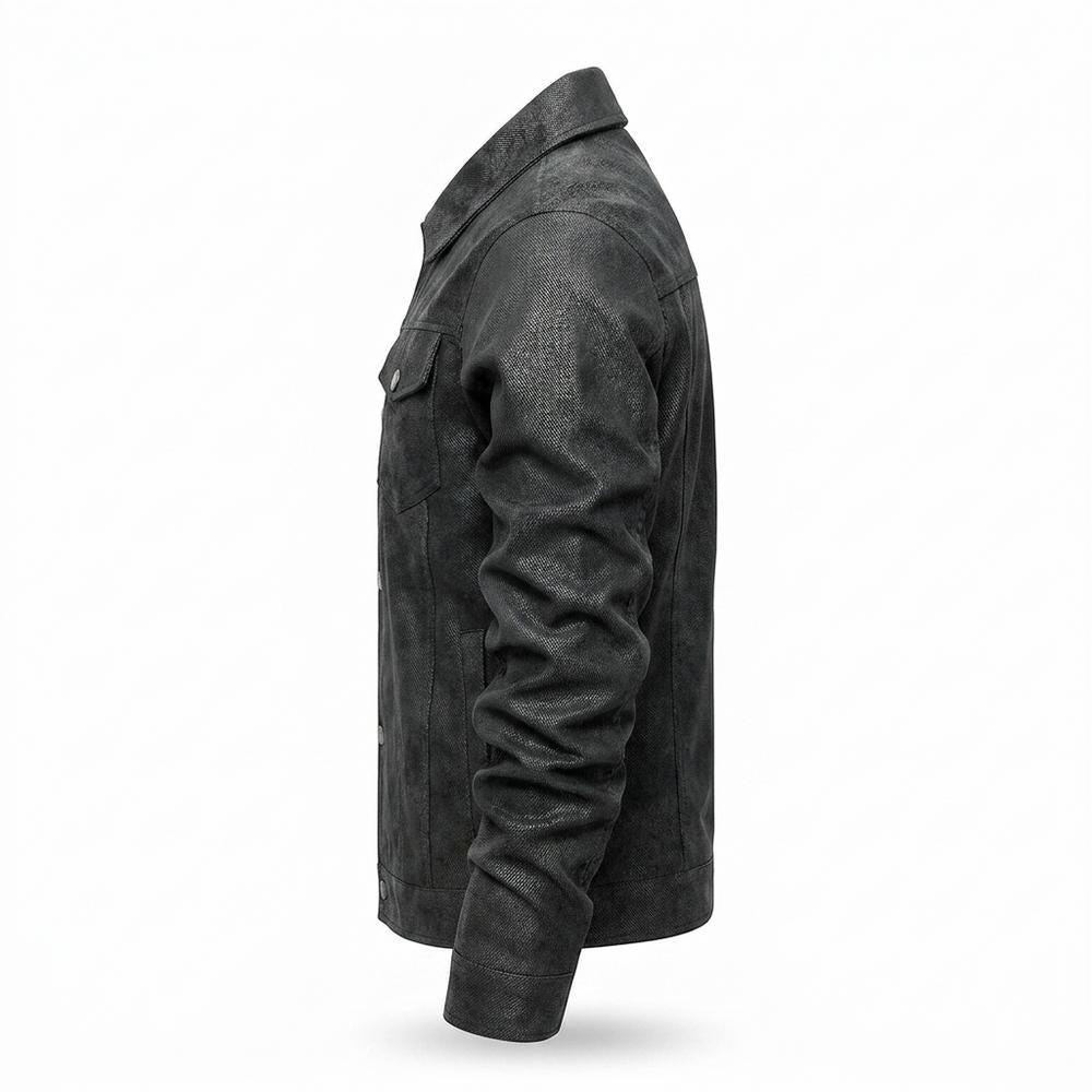 Mens Outlet House - Lizal | Textured Button-Front Jacket Men