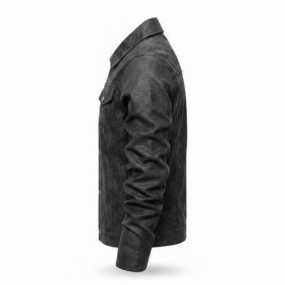 Mens Outlet House - Lizal | Textured Button-Front Jacket Men