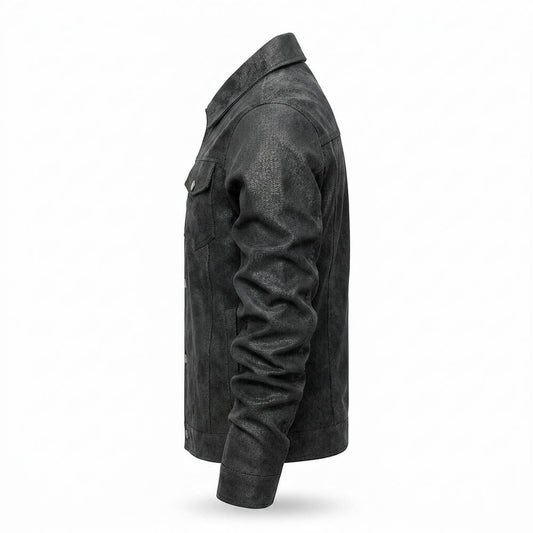 Mens Outlet House - Lizal | Textured Button-Front Jacket Men