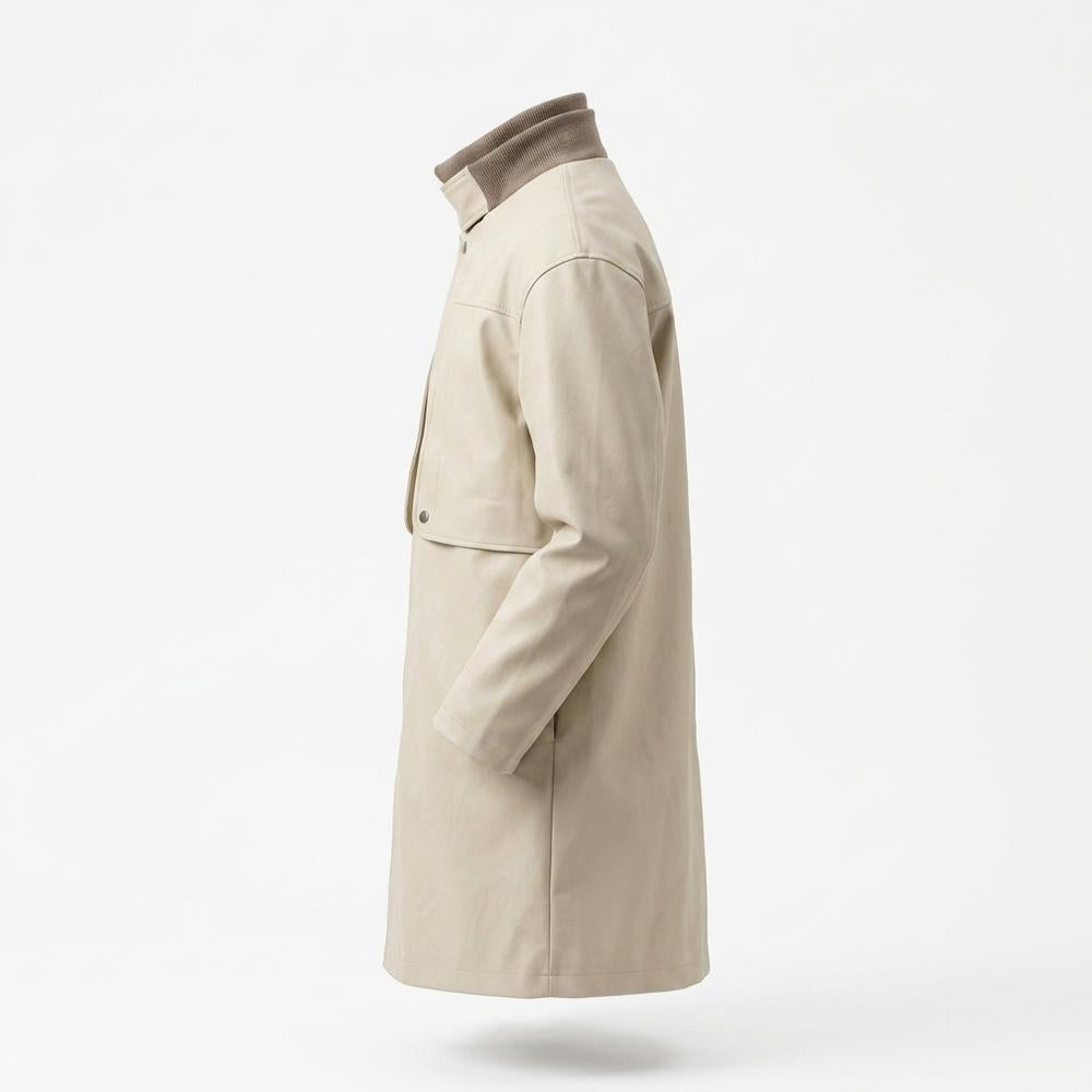 Mens Outlet House - Yomot | Structured Funnel-Neck Coat Men