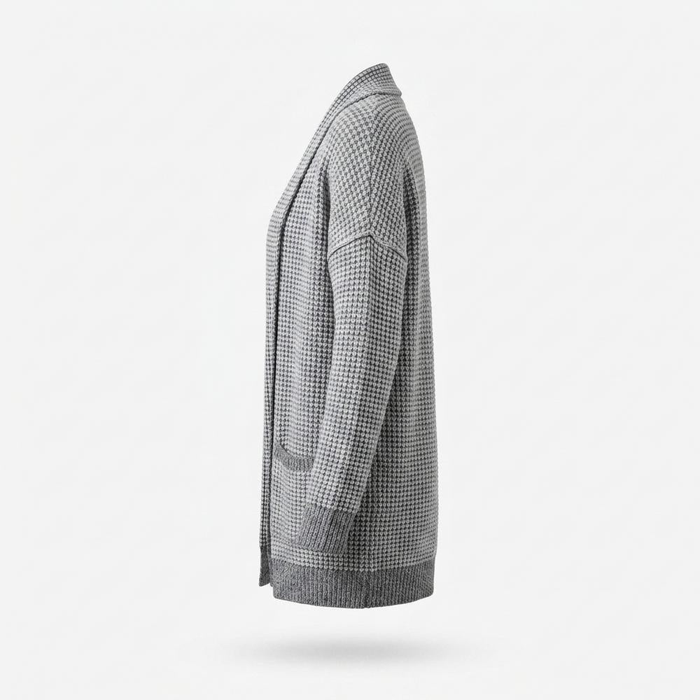 Mens Outlet House - Kevum | Open-Front Textured-Knit Knit Cardigan Women