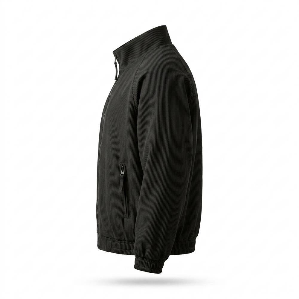 Mens Outlet House - Zadan | Ribbed Stand-Collar Jacket Unisex
