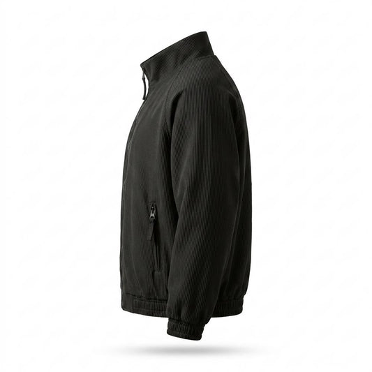 Mens Outlet House - Zadan | Ribbed Stand-Collar Jacket Unisex
